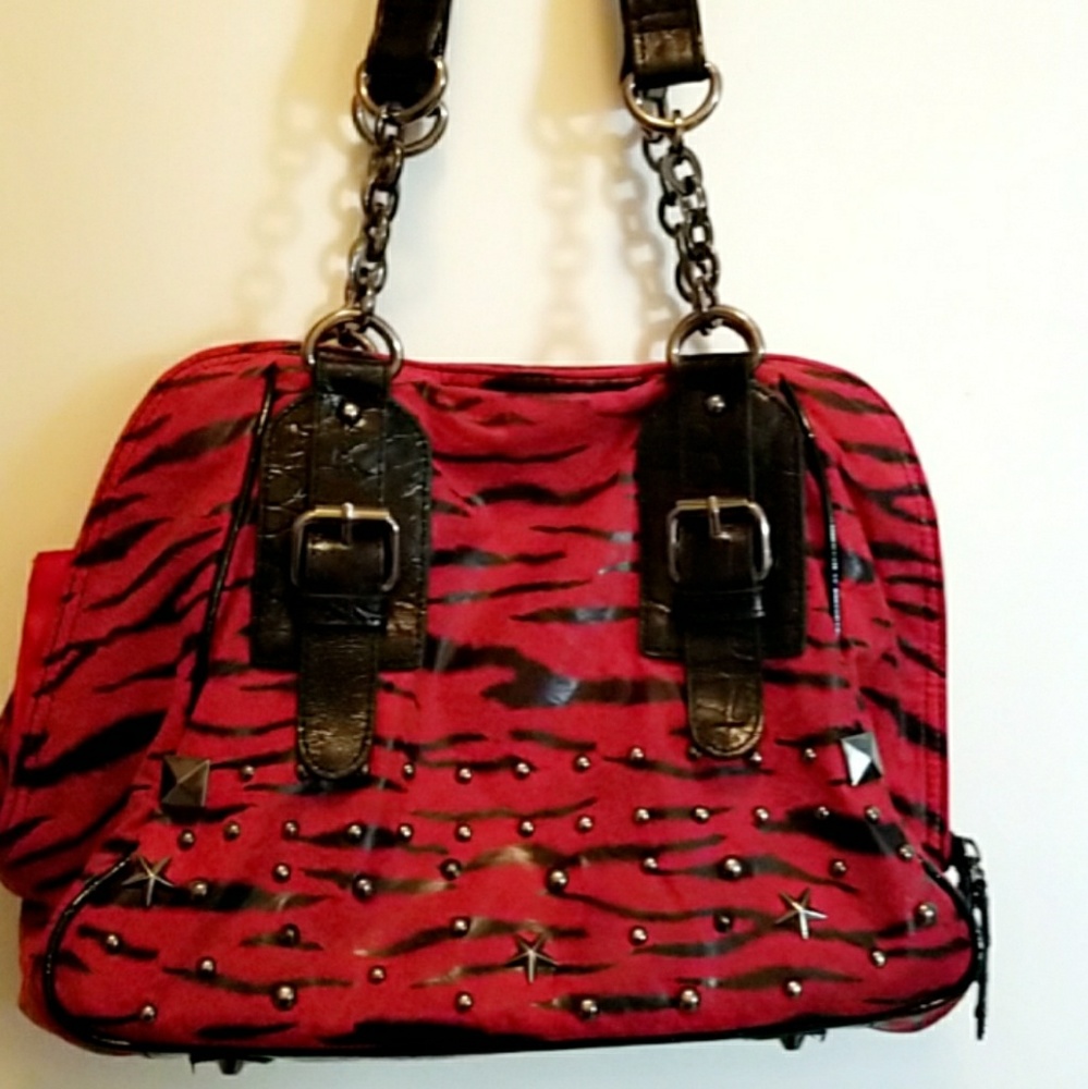 Punk style handbag.